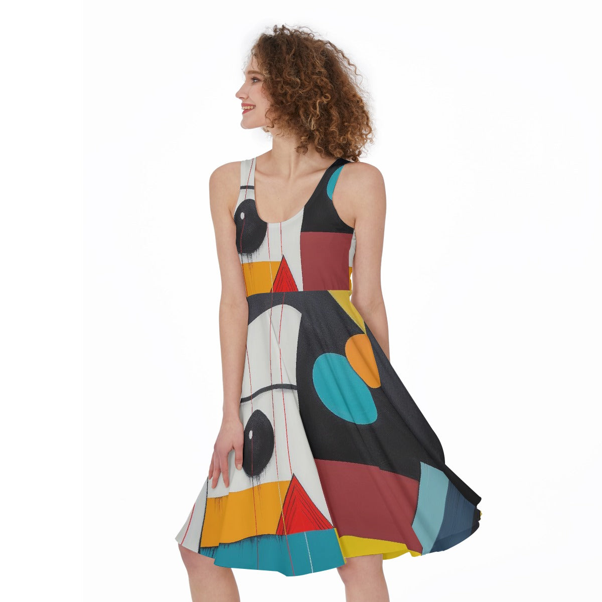 All-Over Print Women's Sleeveless Dress