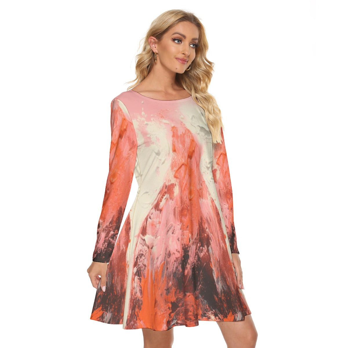 All-Over Print Women's Crew Neck Dress