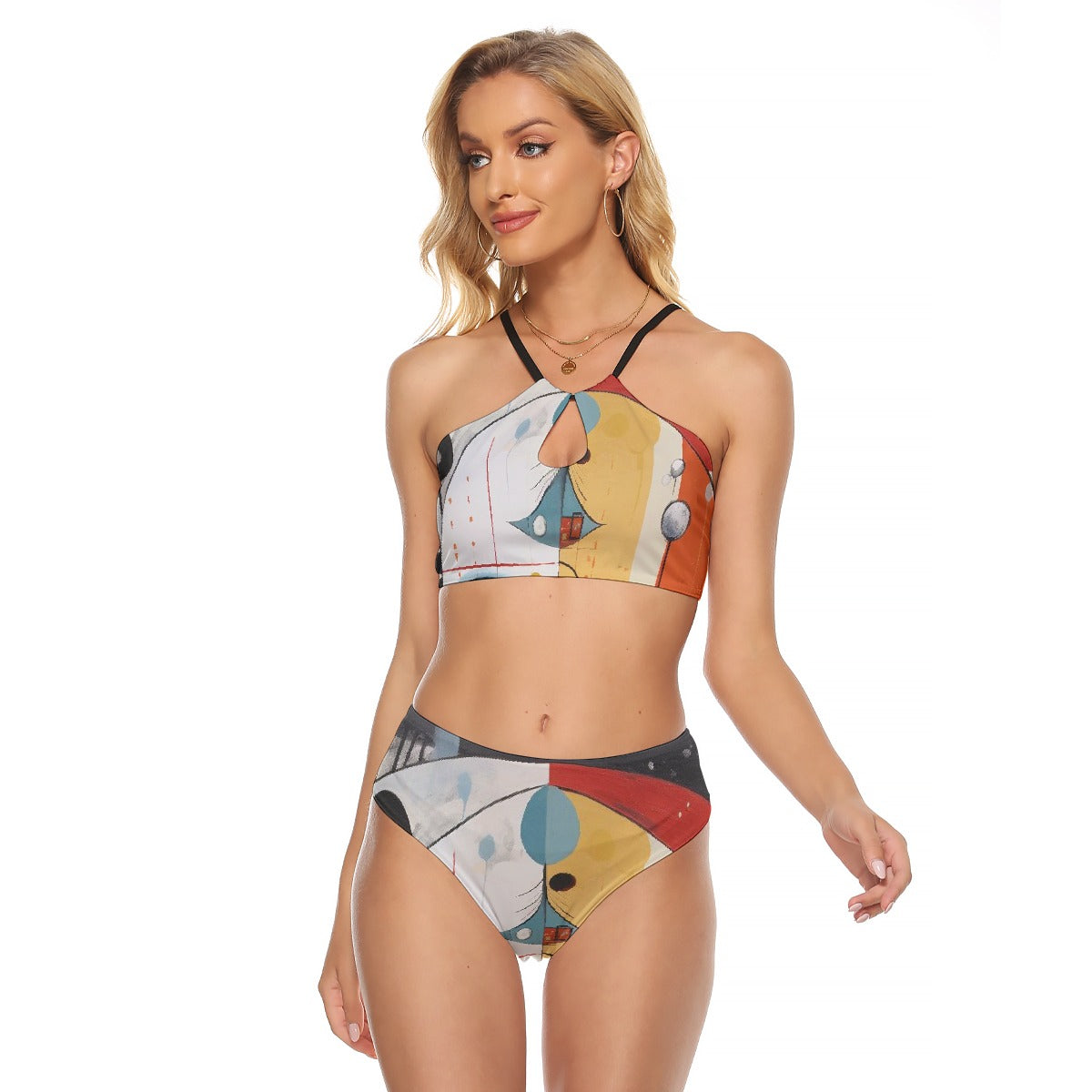 All-Over Print Women's Cami Keyhole One-piece Swimsuit