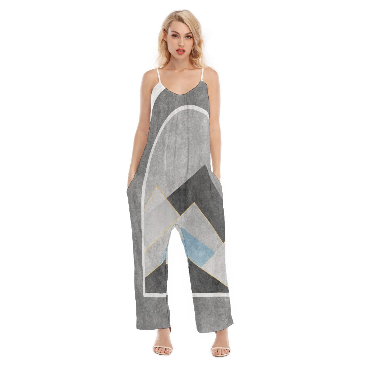 All-Over Print Women's Loose Cami Jumpsuit