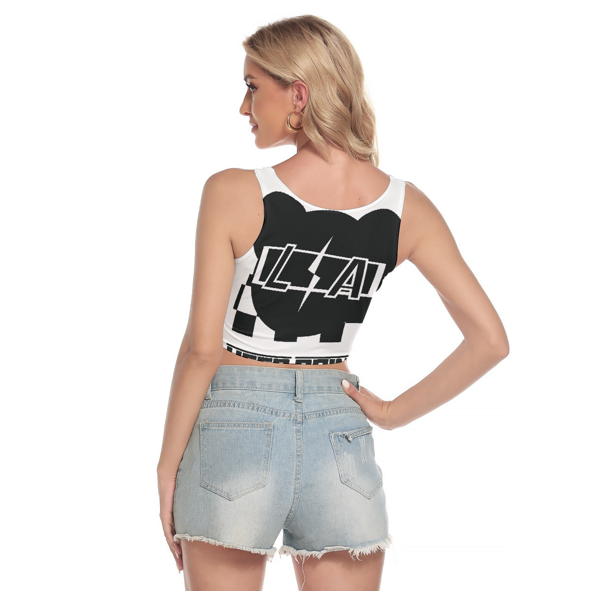 All-Over Print Women's Sport Crop Tank Top