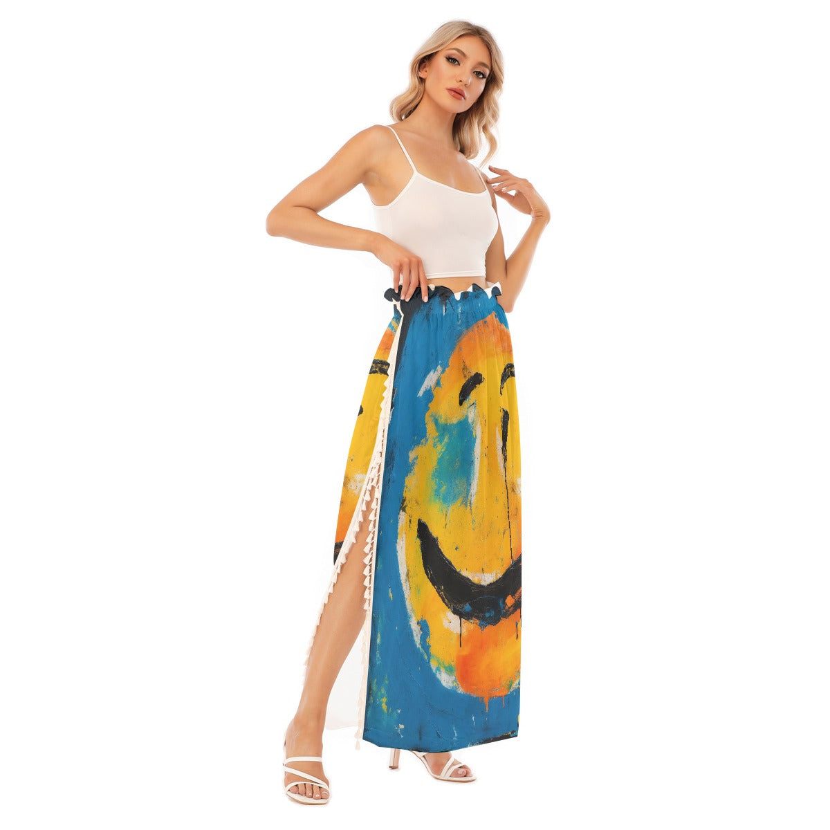All-Over Print Women's Side Split Skirt