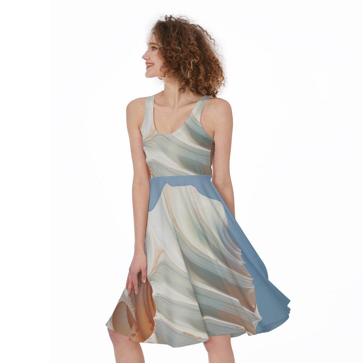 All-Over Print Women's Sleeveless Dress
