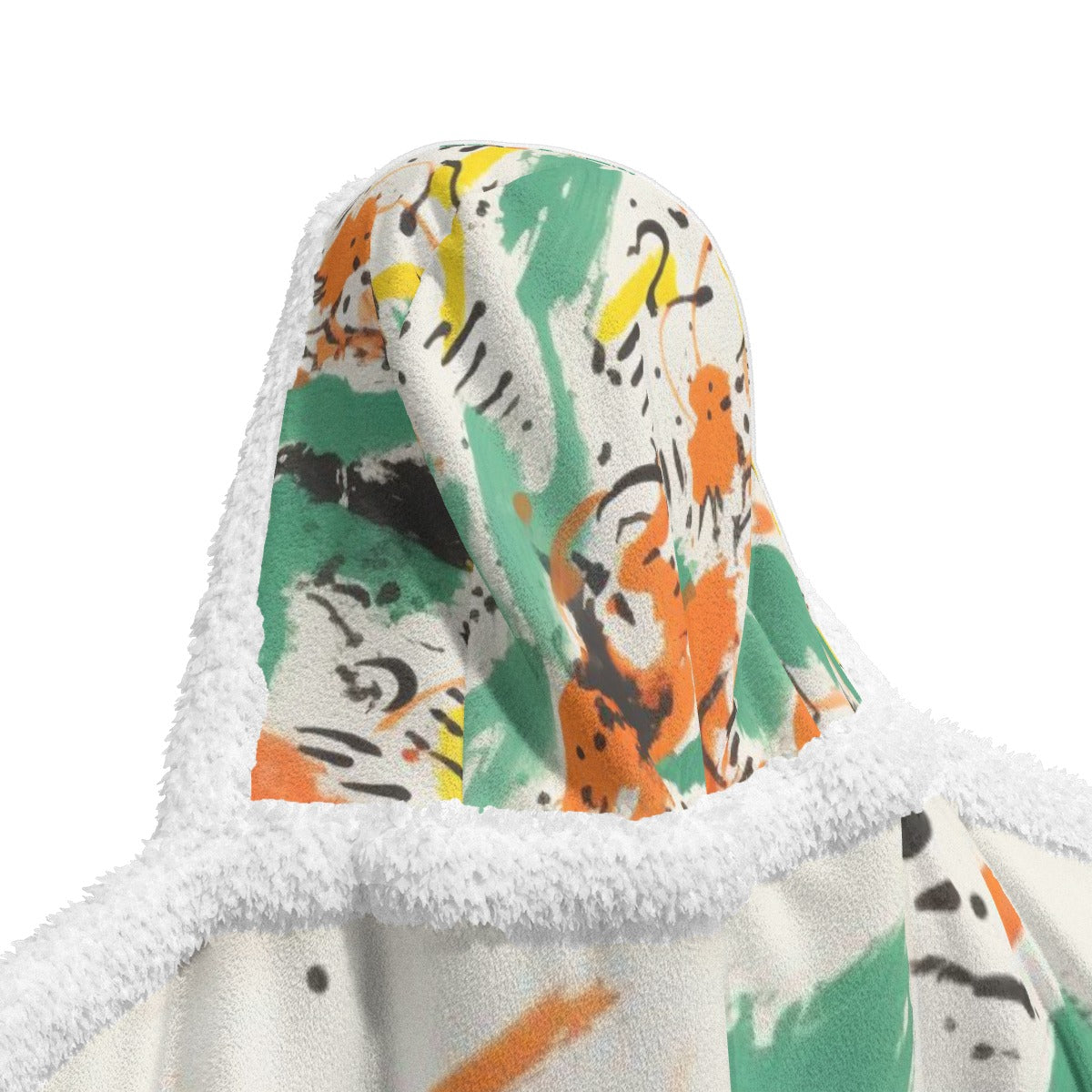 All-Over Print Unisex Wearable Hooded Blanket