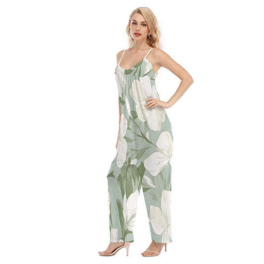 All-Over Print Women's Loose Cami Jumpsuit