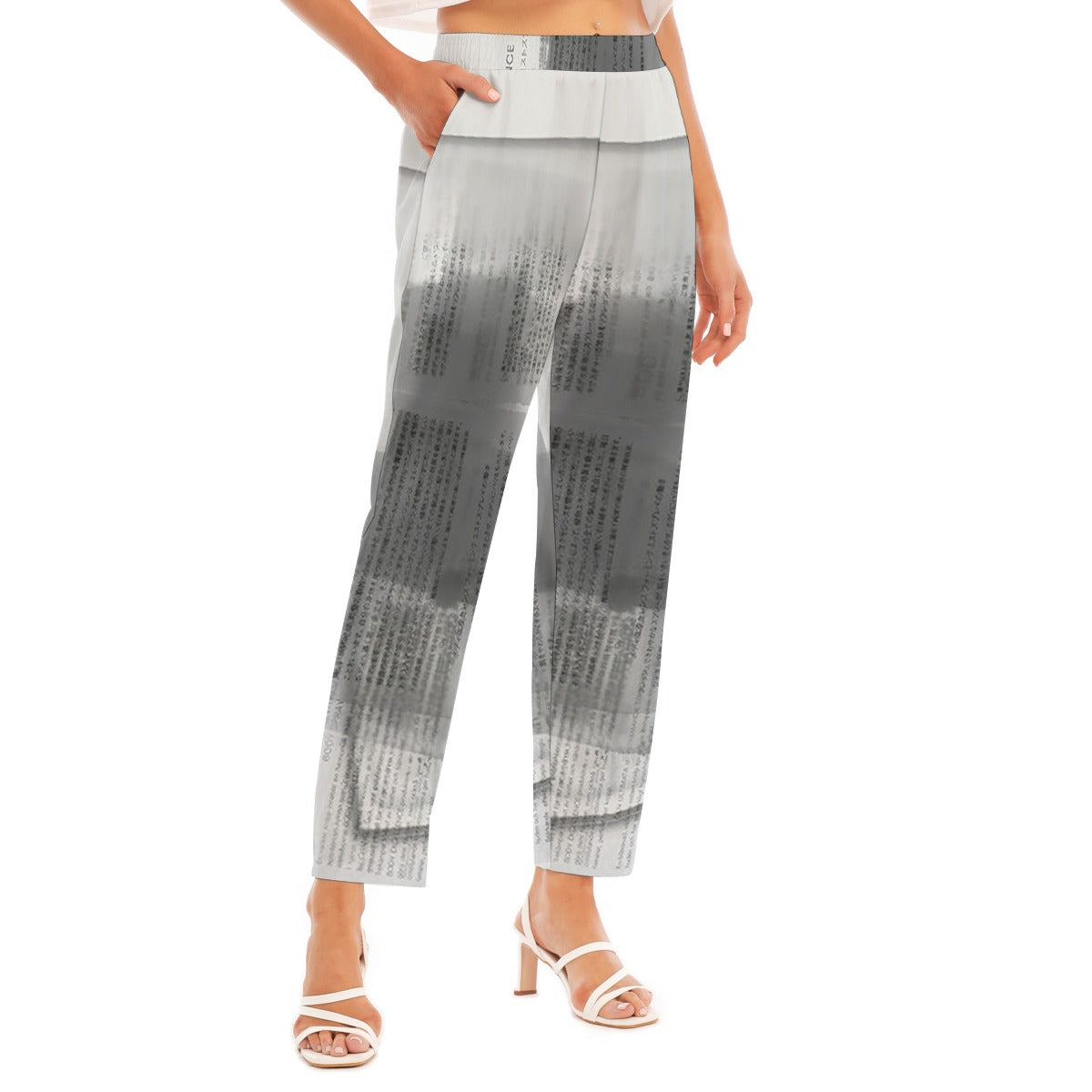 All-Over Print Women's Loose Straight-leg Pants