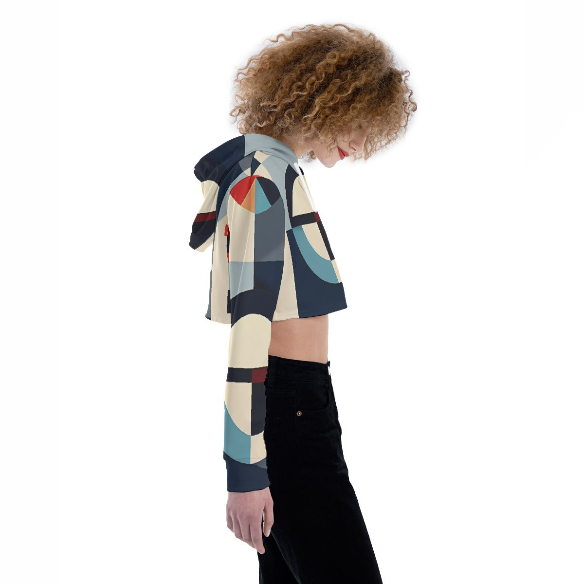 All-Over Print Women's Crop Top Hoodie
