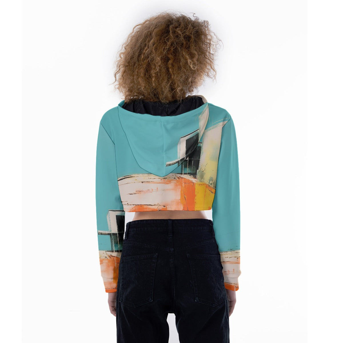All-Over Print Women's Crop Top Hoodie