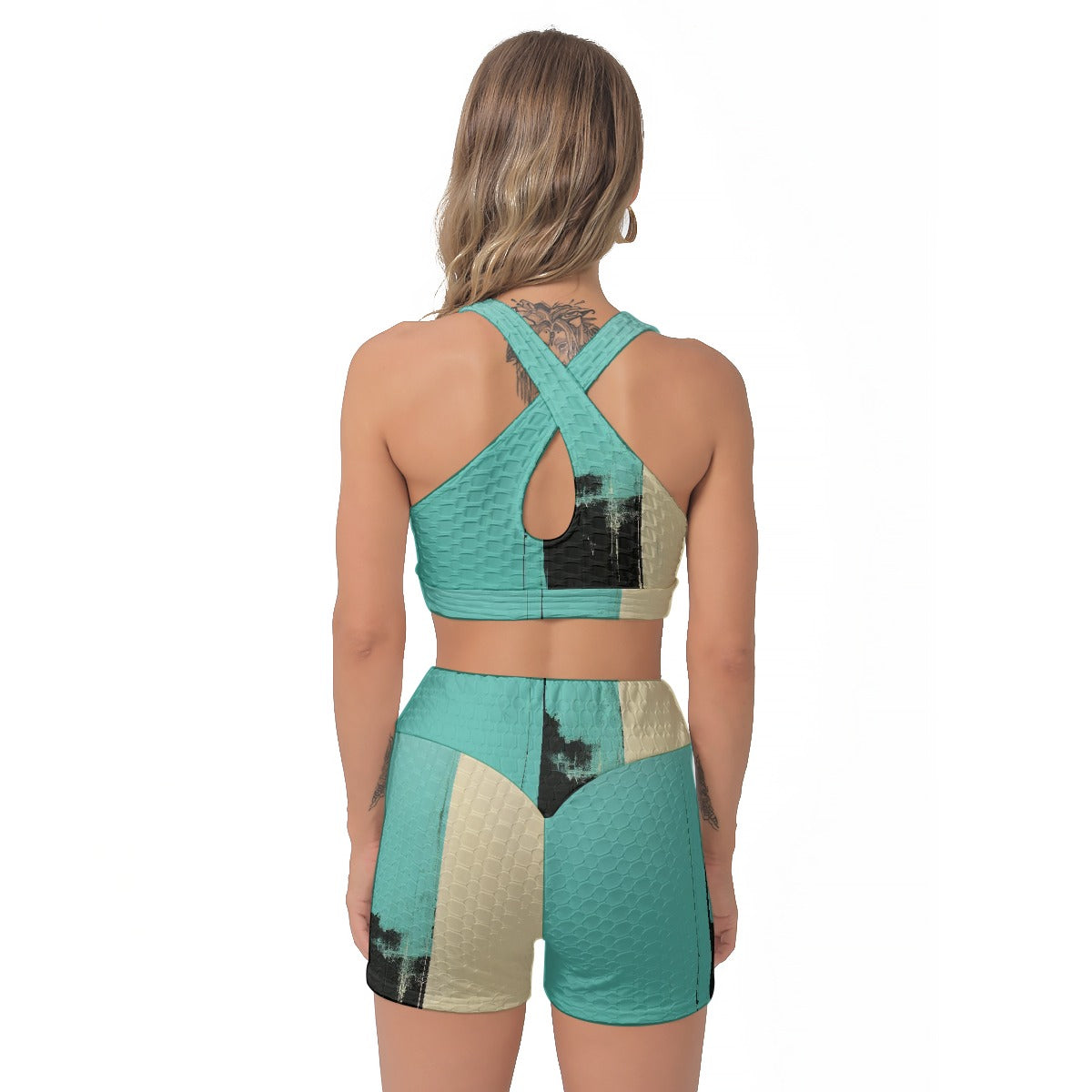 All-Over Print Women's Sports Bra Suit