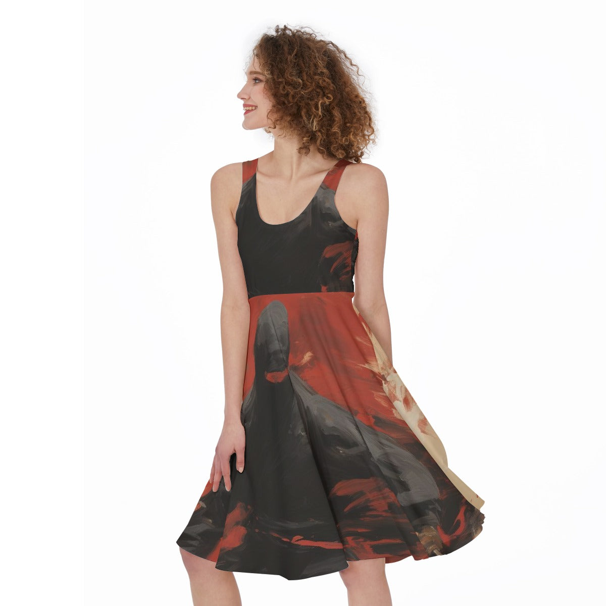 All-Over Print Women's Sleeveless Dress