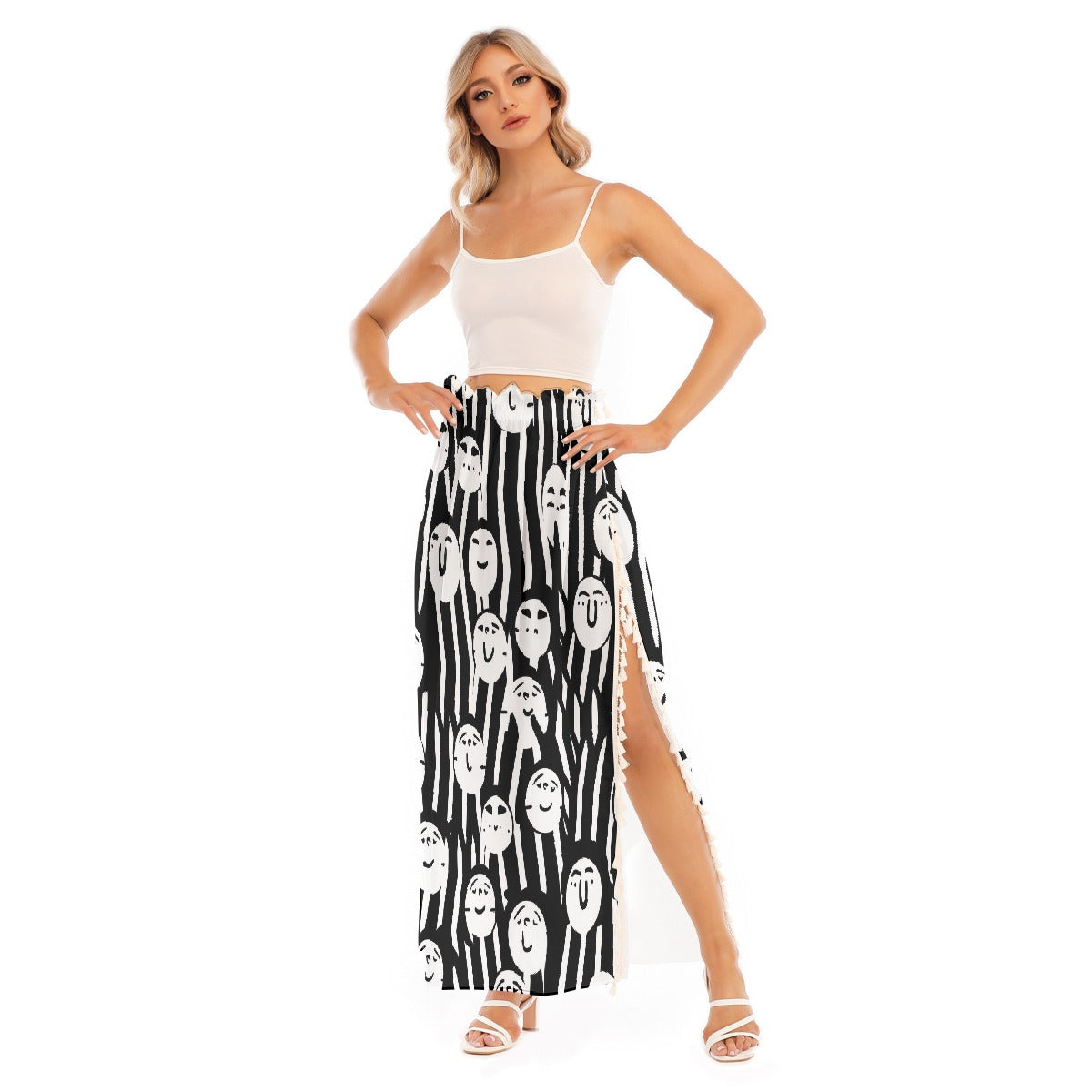 All-Over Print Women's Side Split Skirt