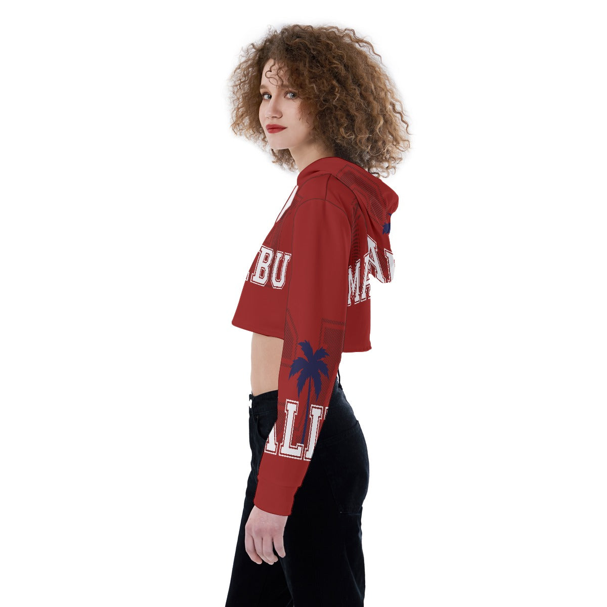 All-Over Print Women's Crop Top Hoodie