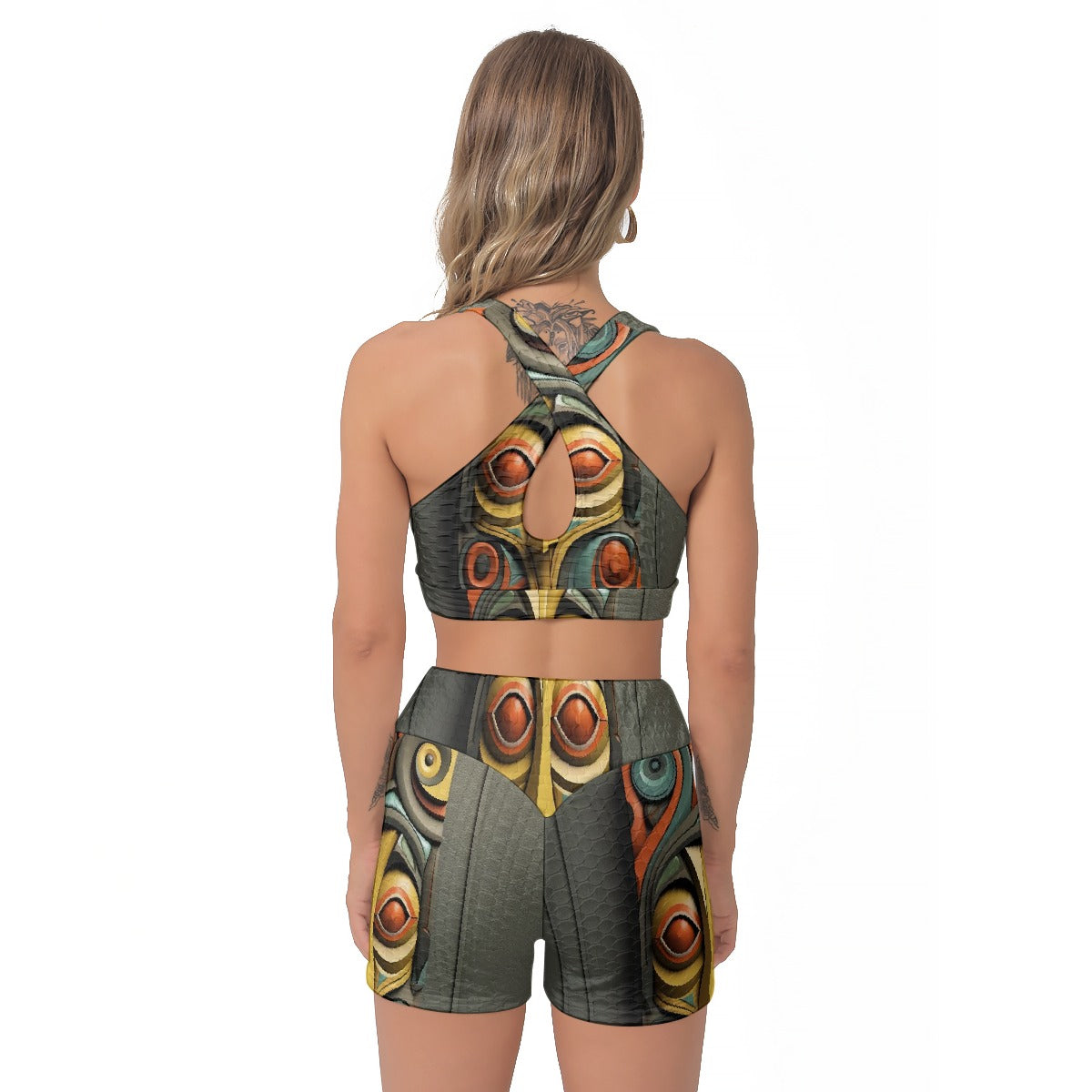 All-Over Print Women's Sports Bra Suit