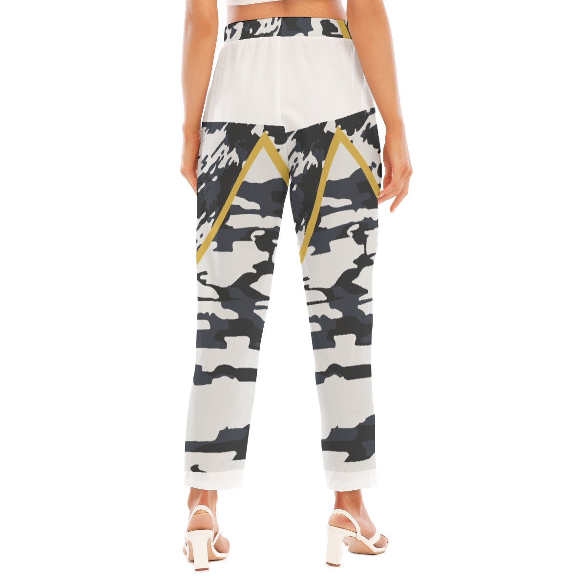 All-Over Print Women's Loose Straight-leg Pants