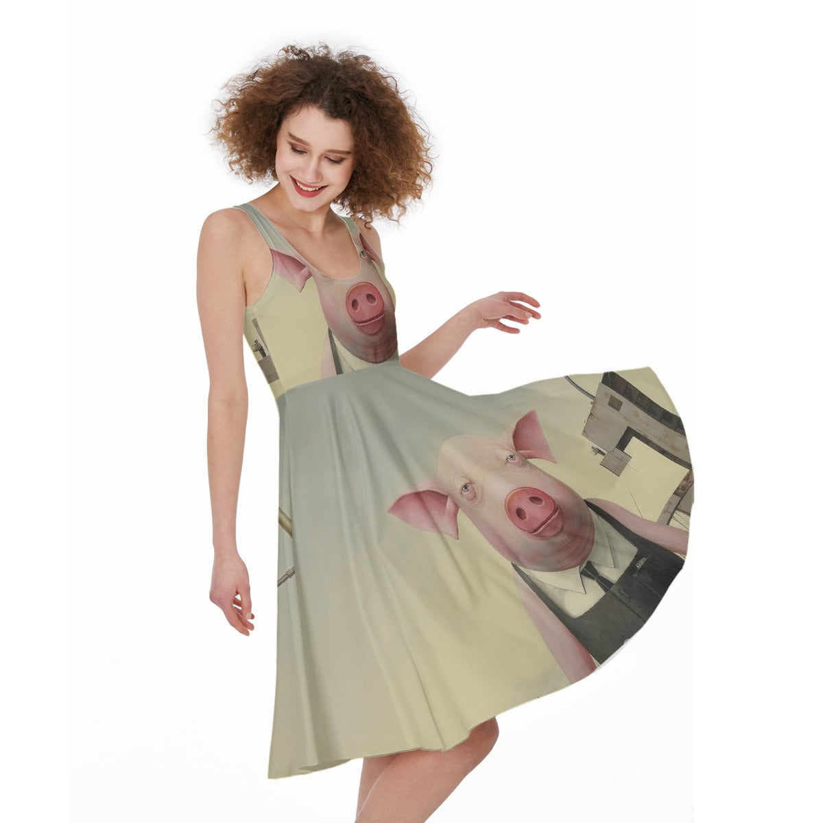 All-Over Print Women's Sleeveless Dress