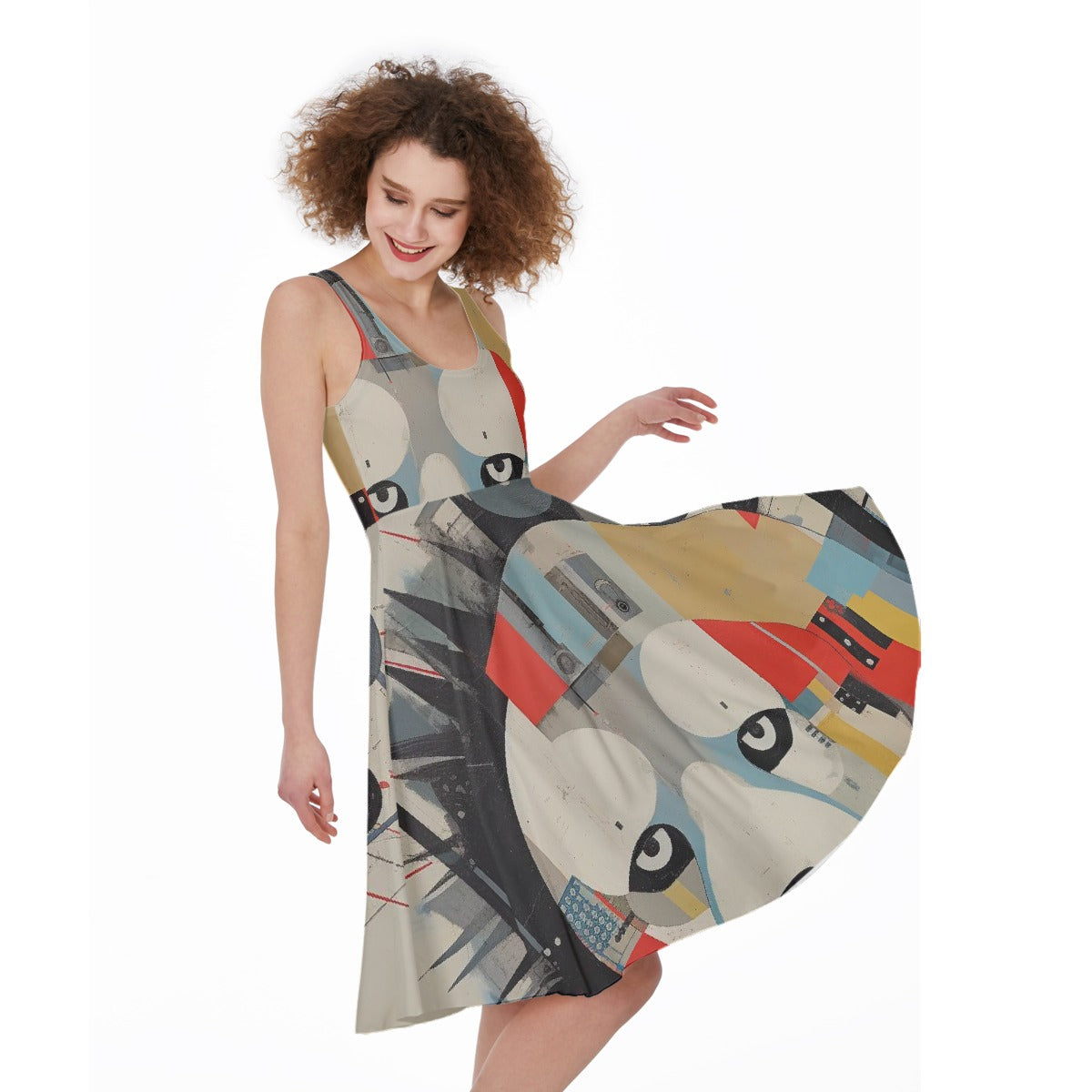 All-Over Print Women's Sleeveless Dress