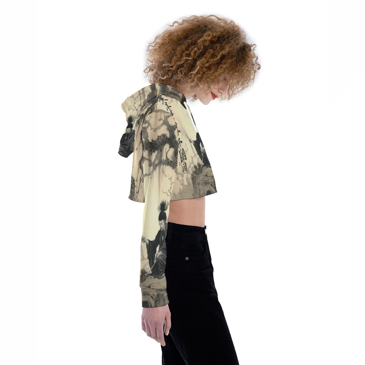 All-Over Print Women's Crop Top Hoodie
