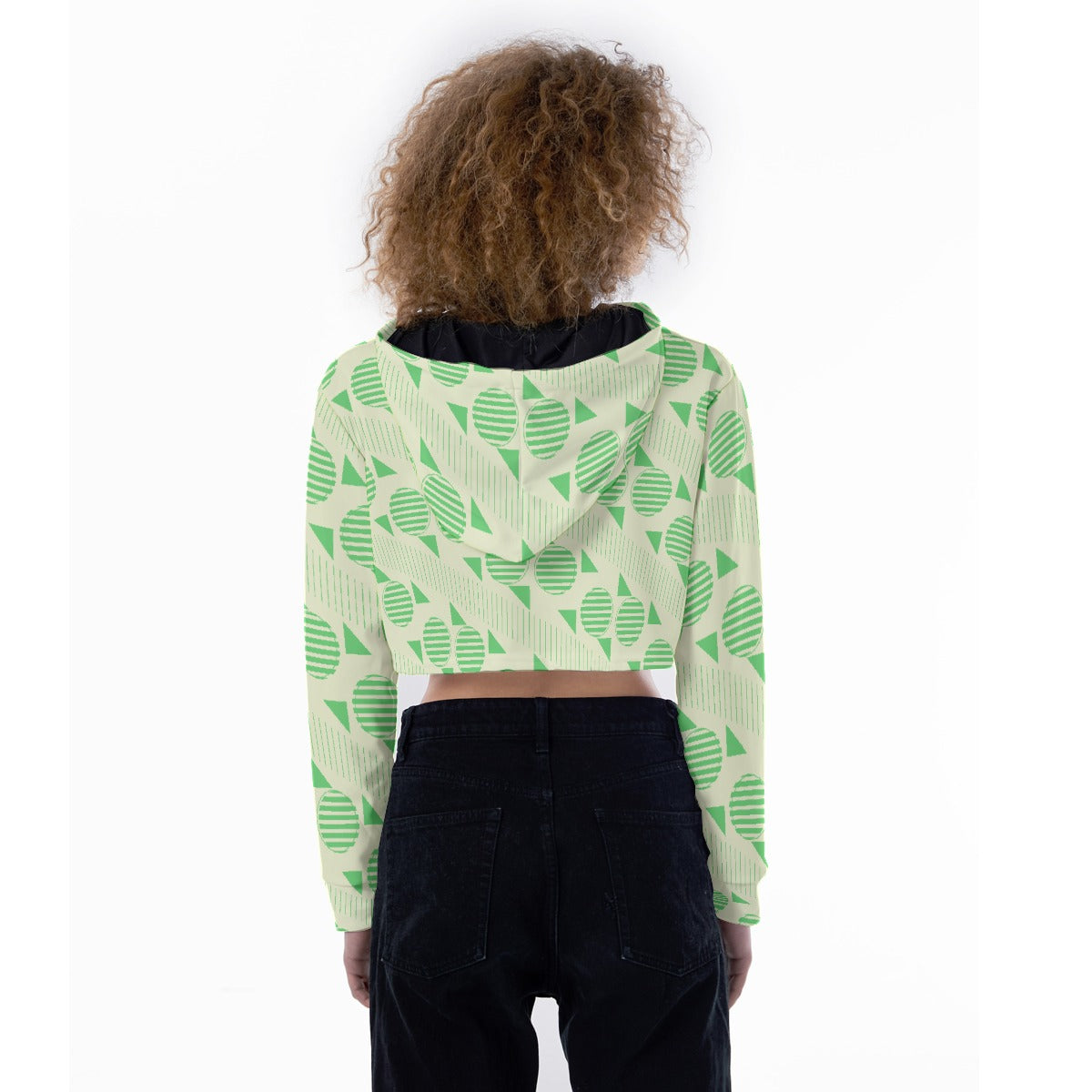 All-Over Print Women's Crop Top Hoodie