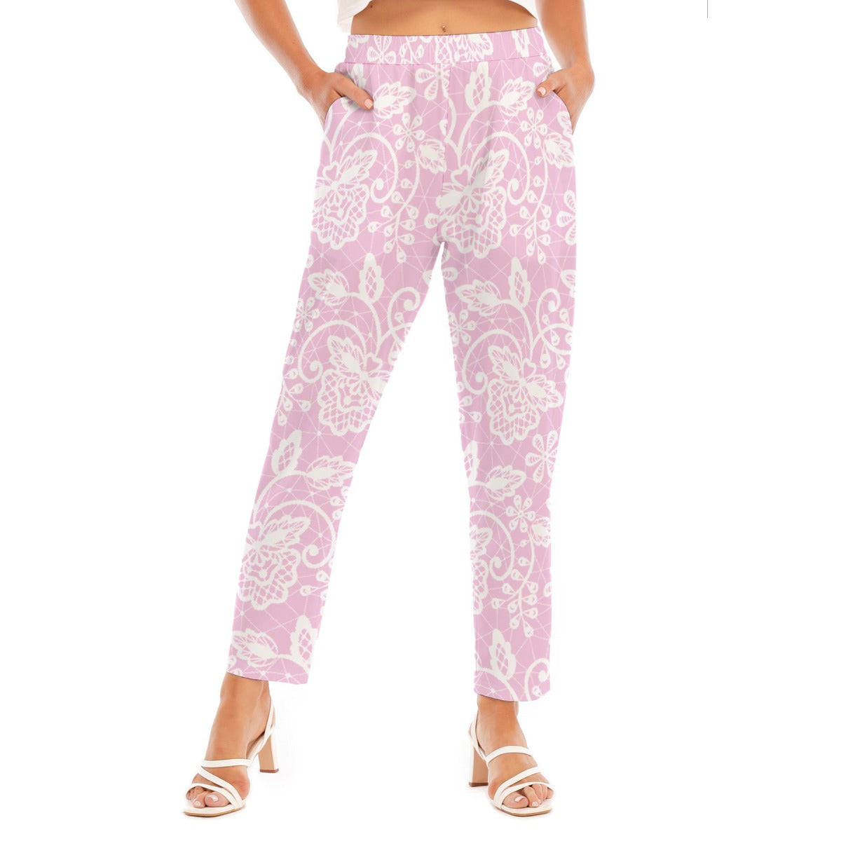 All-Over Print Women's Loose Straight-leg Pants
