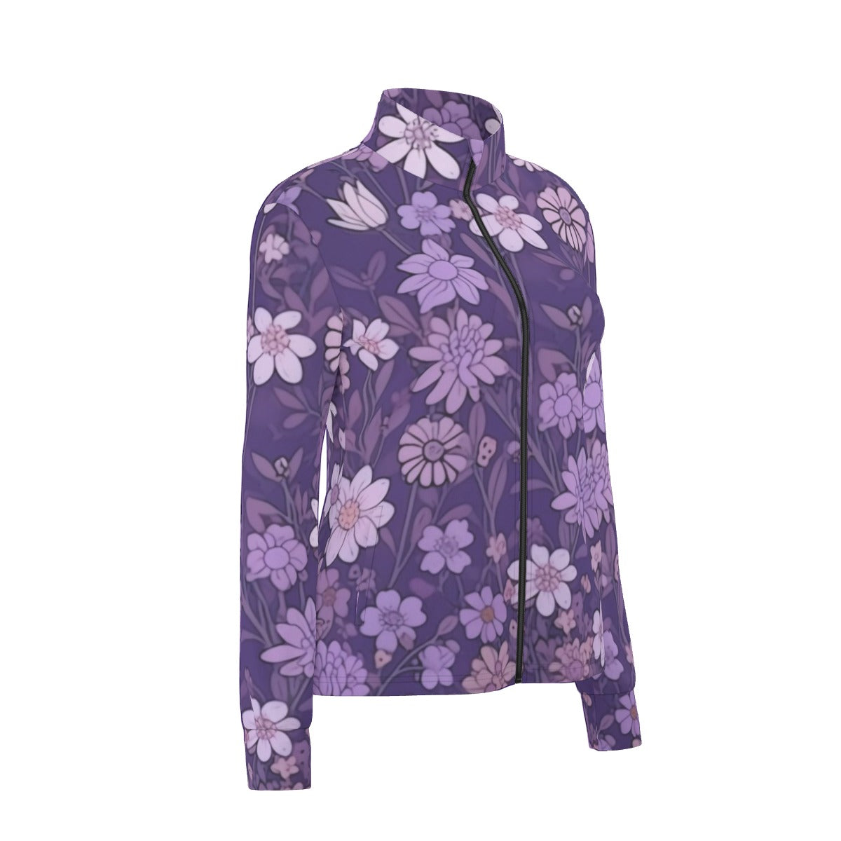 All-Over Print Women's Long Sleeve Thumbhole Jacket