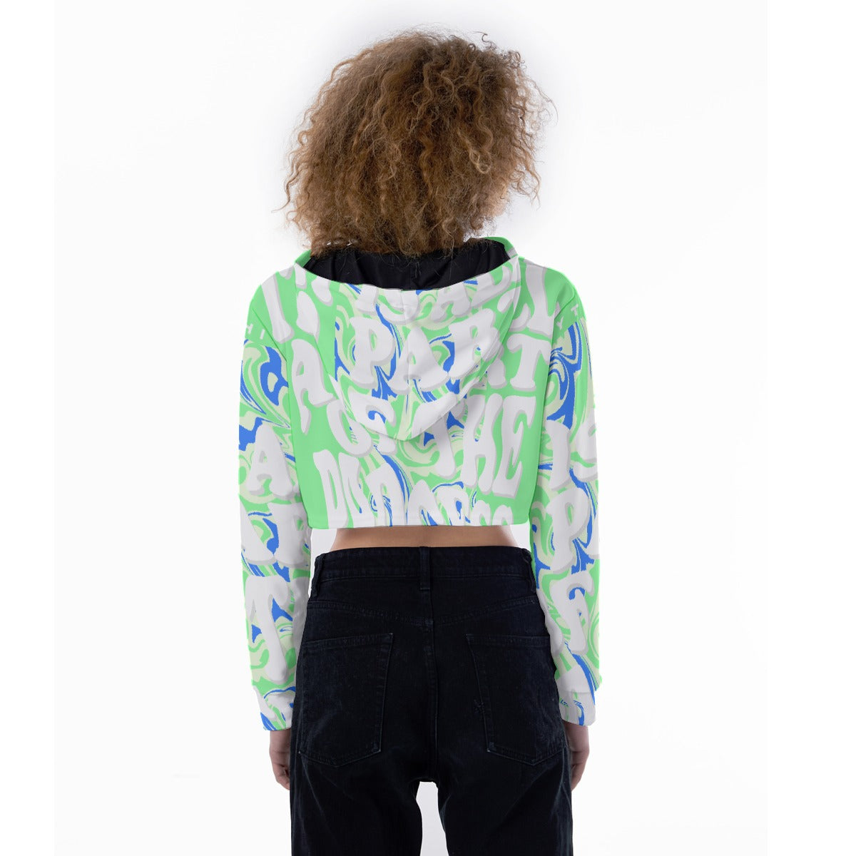 All-Over Print Women's Crop Top Hoodie