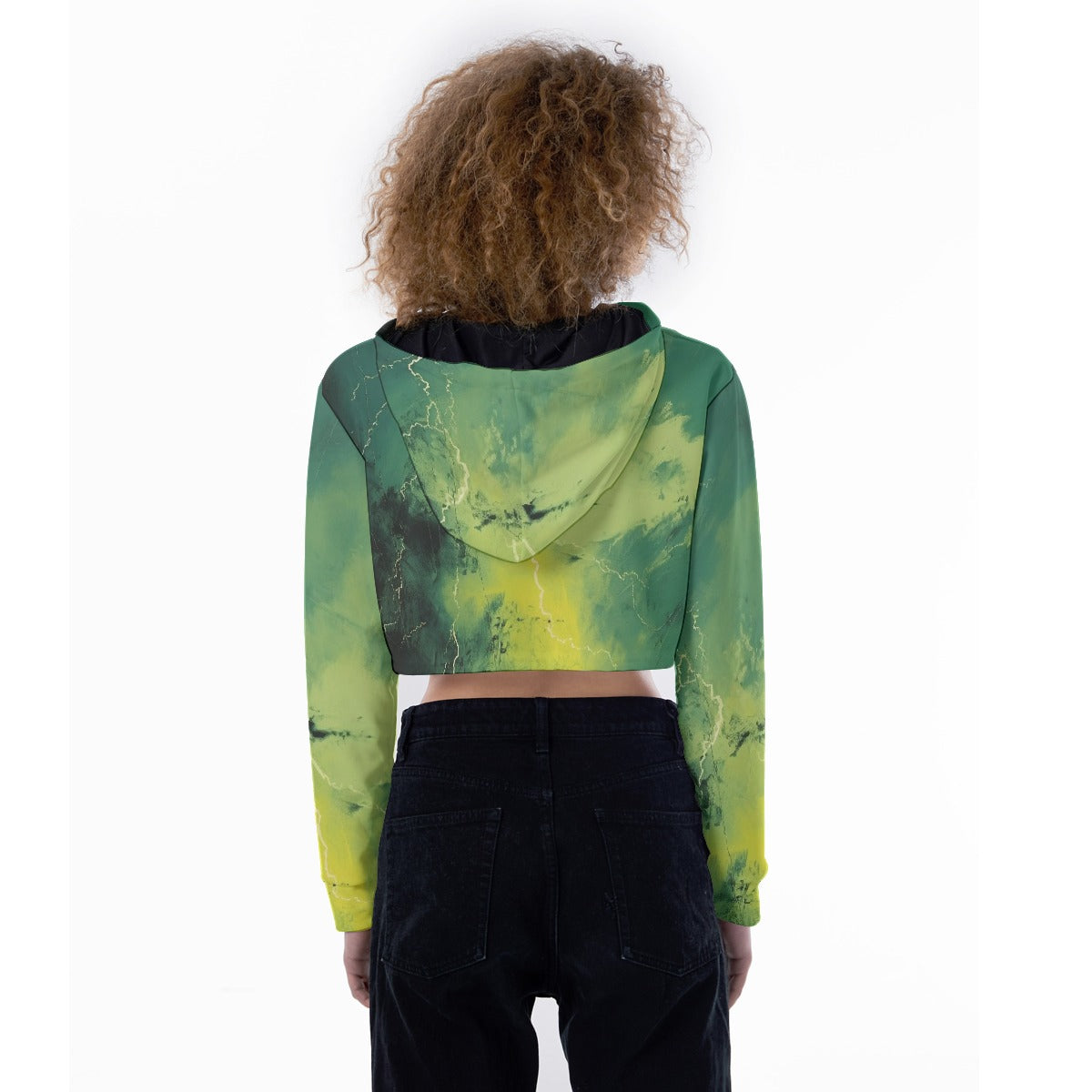 All-Over Print Women's Crop Top Hoodie