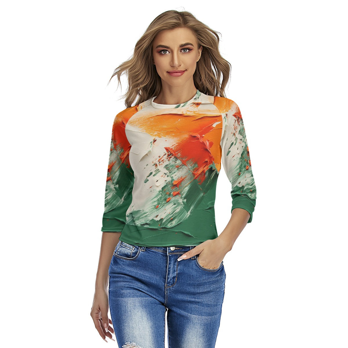 All-Over Print Women's Raglan Sleeves T-shirts