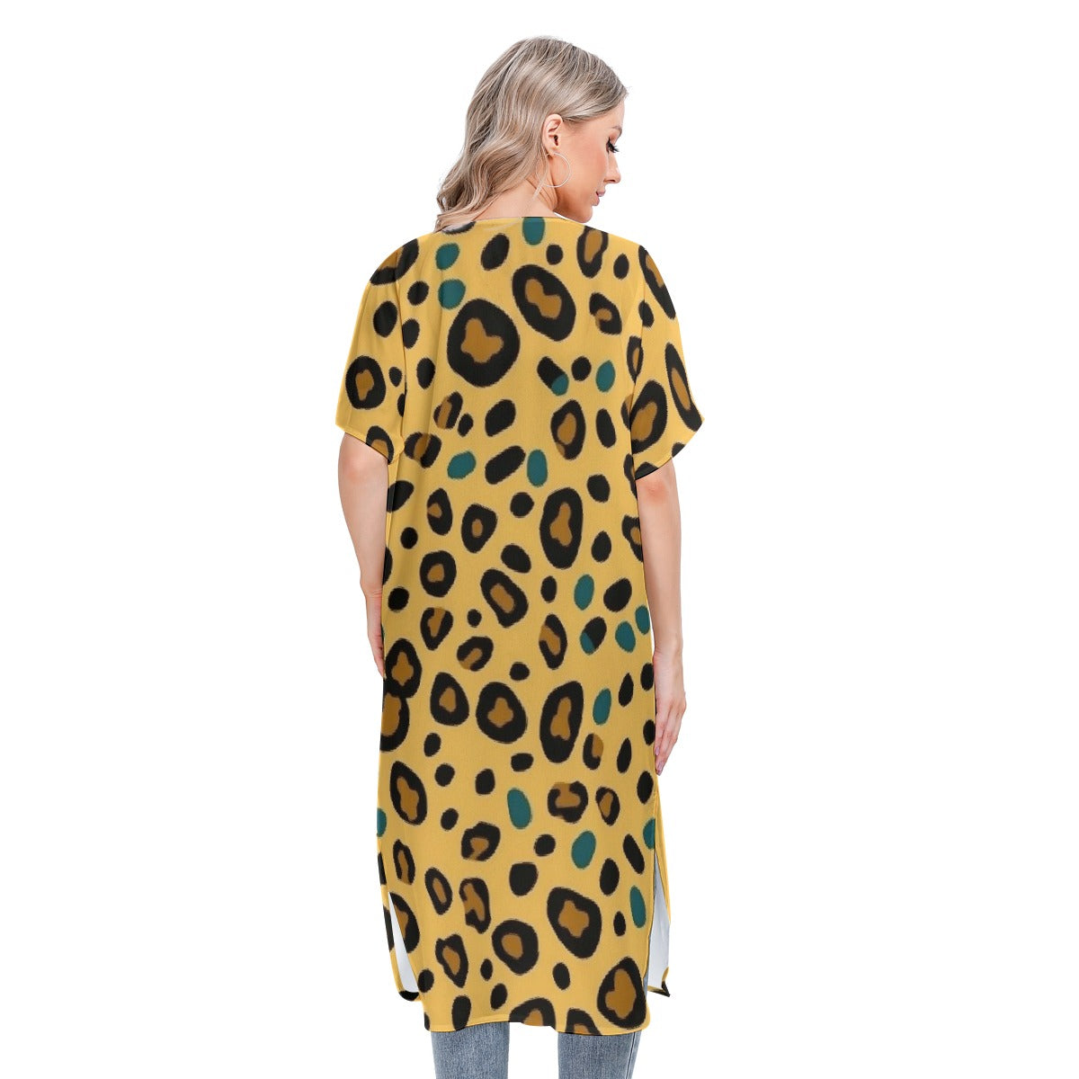 All-Over Print Women's Short Sleeve Cardigan