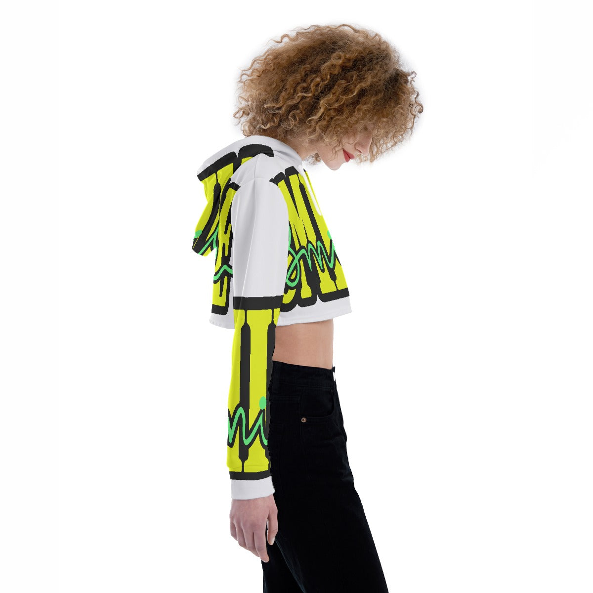 All-Over Print Women's Crop Top Hoodie