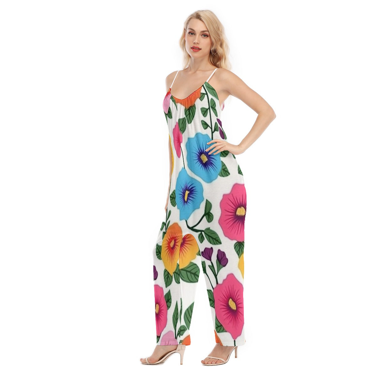 All-Over Print Women's Loose Cami Jumpsuit