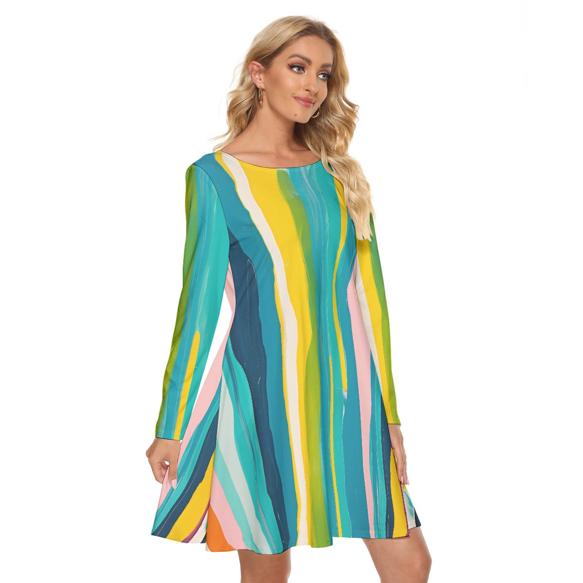 All-Over Print Women's Crew Neck Dress