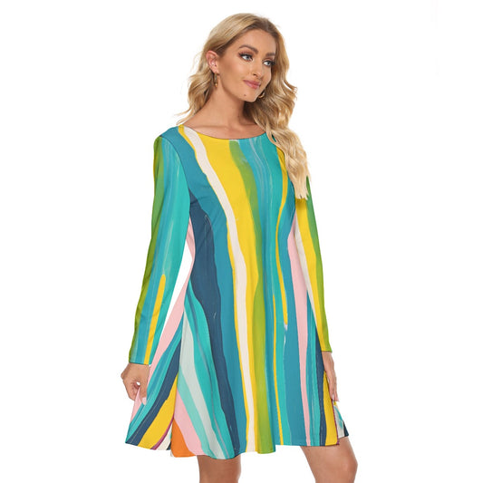 All-Over Print Women's Crew Neck Dress