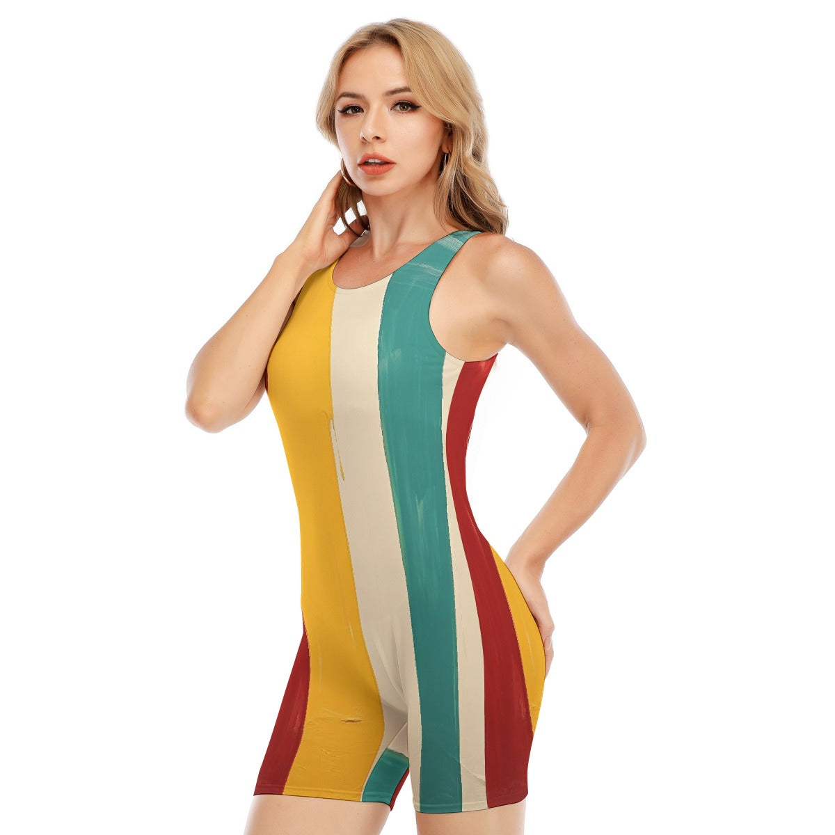 All-Over Print Women's Sleeveless One-piece Swimsuit