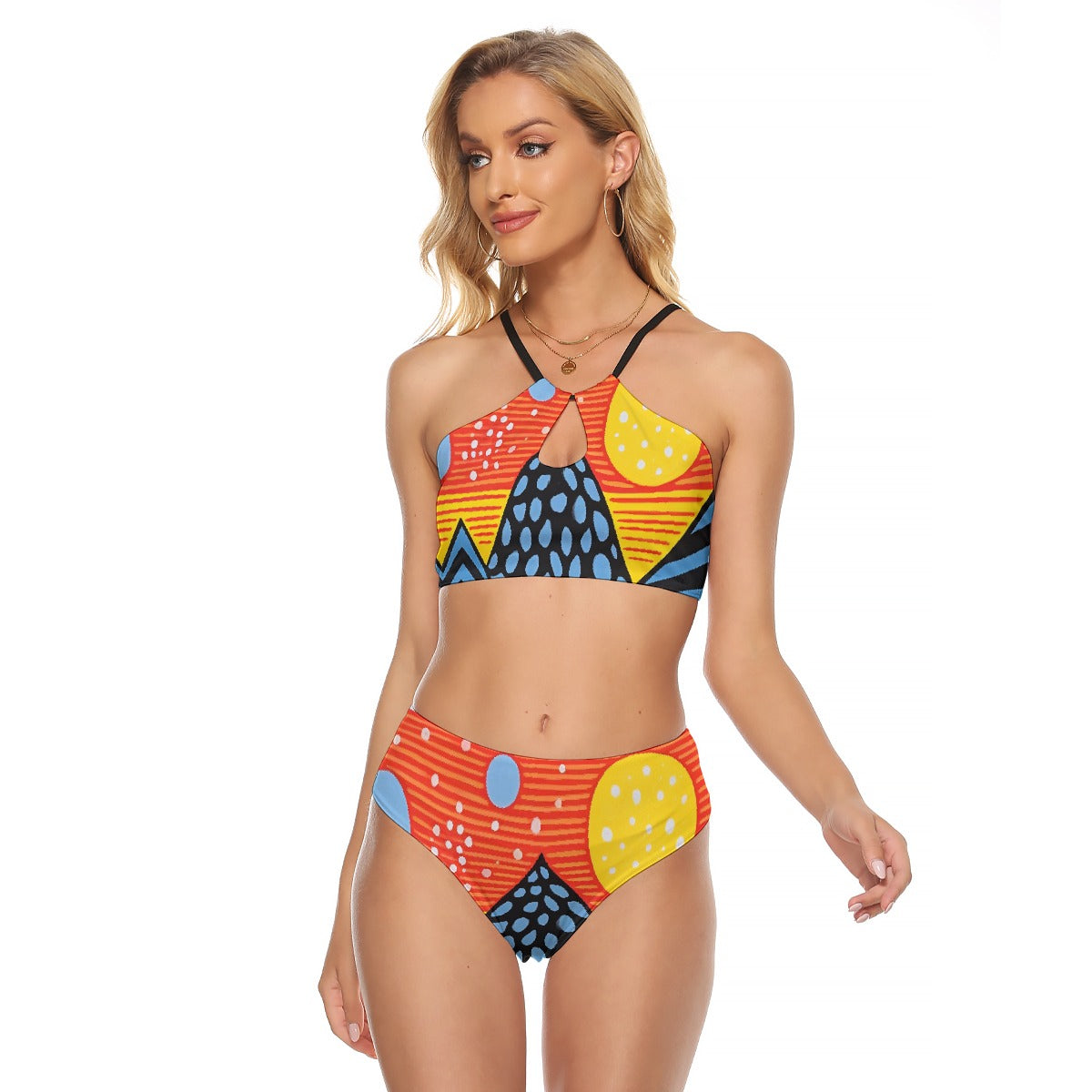 All-Over Print Women's Cami Keyhole One-piece Swimsuit