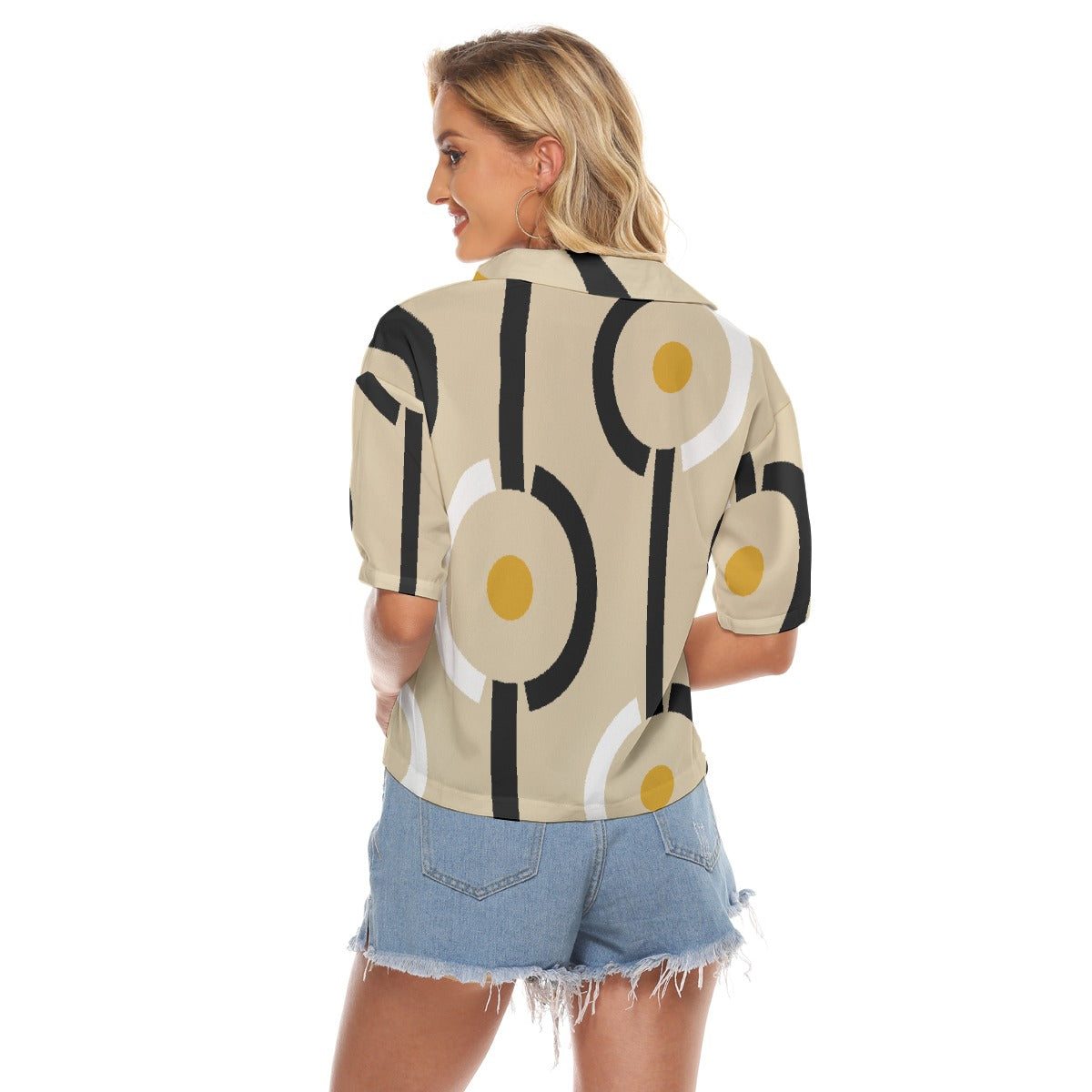 All-Over Print Women's V-neck Shirts