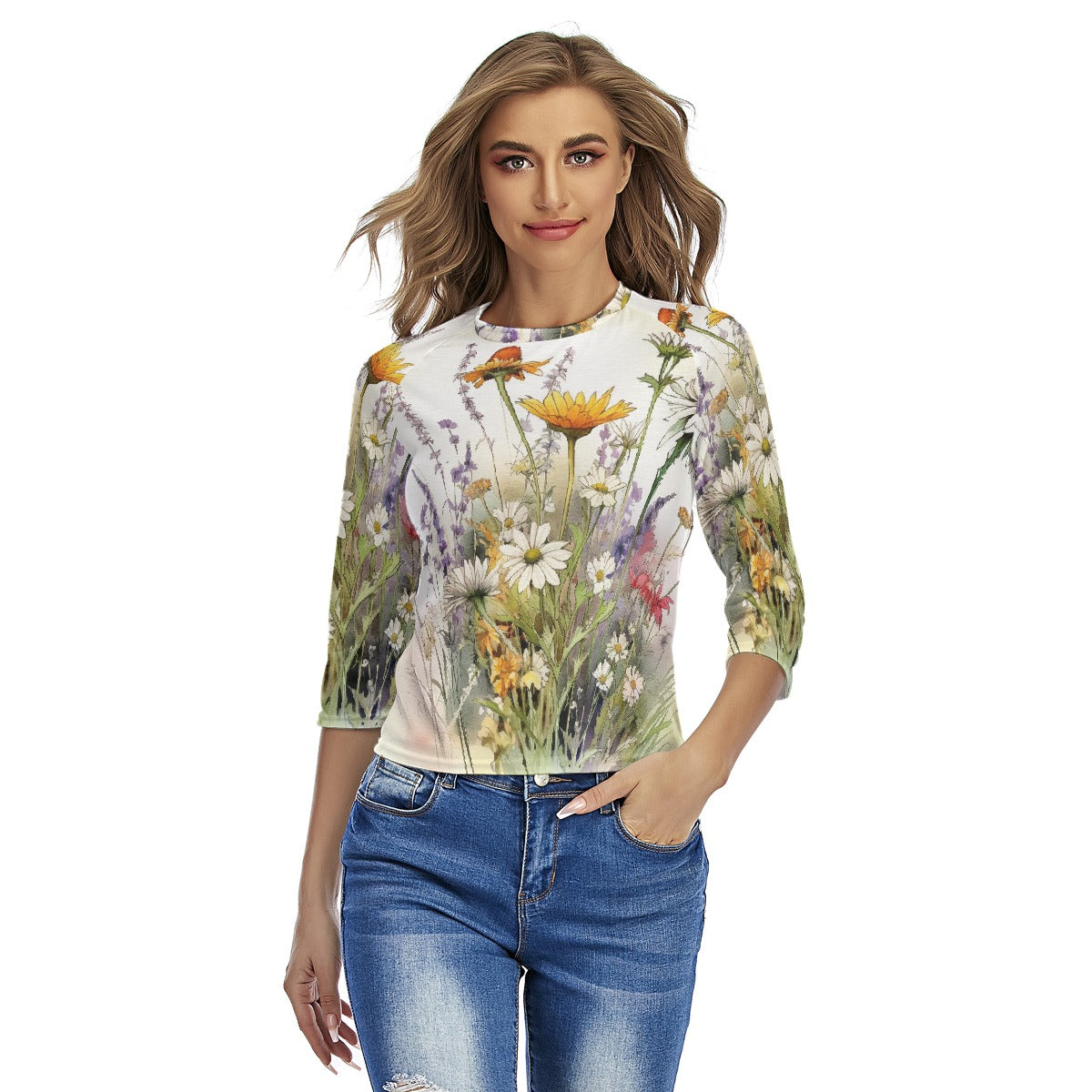 All-Over Print Women's Raglan Sleeves T-shirts
