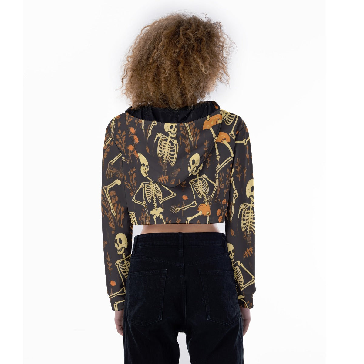 All-Over Print Women's Crop Top Hoodie