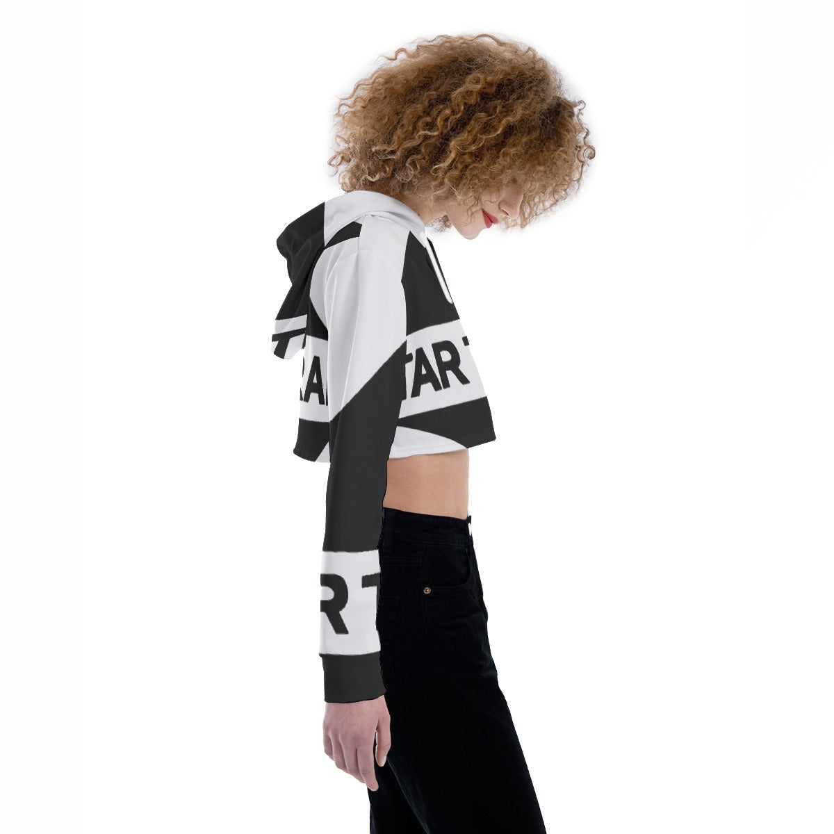 All-Over Print Women's Crop Top Hoodie