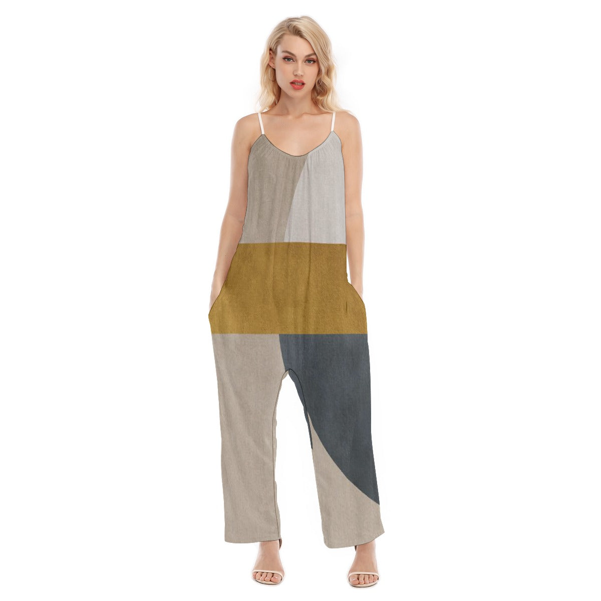 All-Over Print Women's Loose Cami Jumpsuit