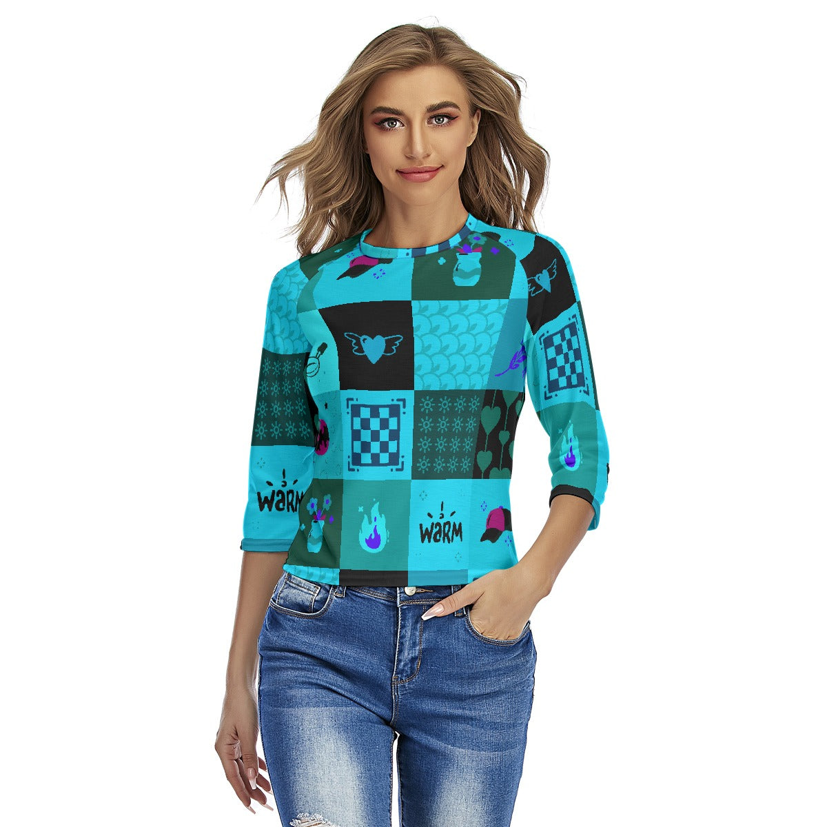 All-Over Print Women's Raglan Sleeves T-shirts