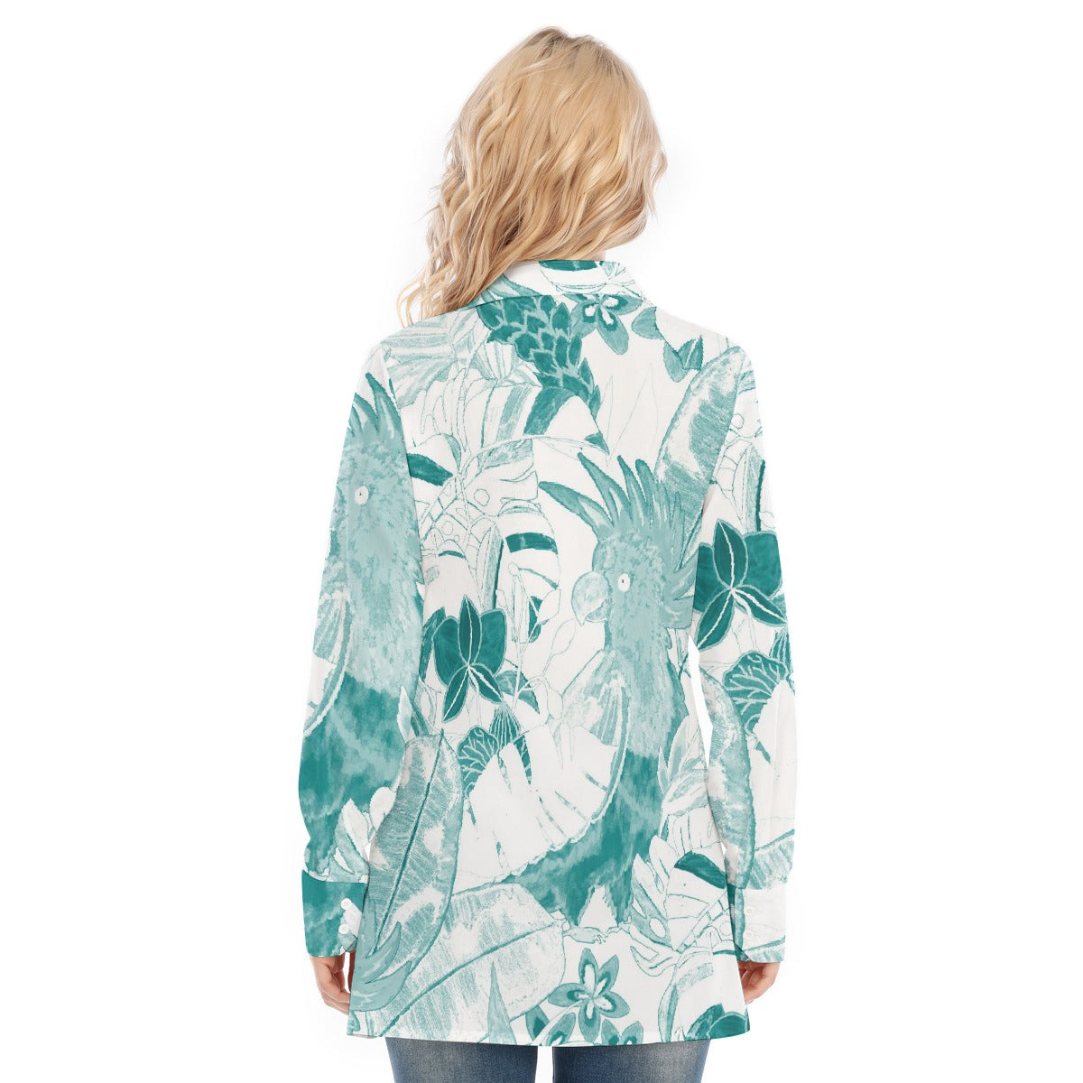 All-Over Print Women's Long Shirt