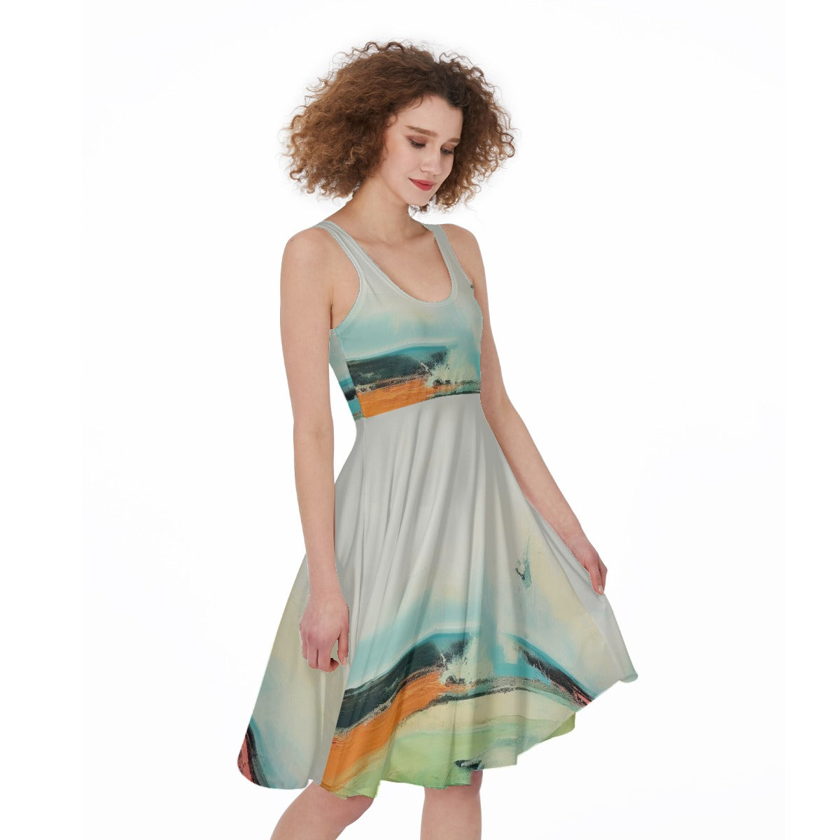 All-Over Print Women's Sleeveless Dress