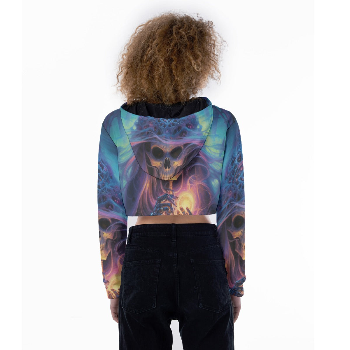 All-Over Print Women's Crop Top Hoodie