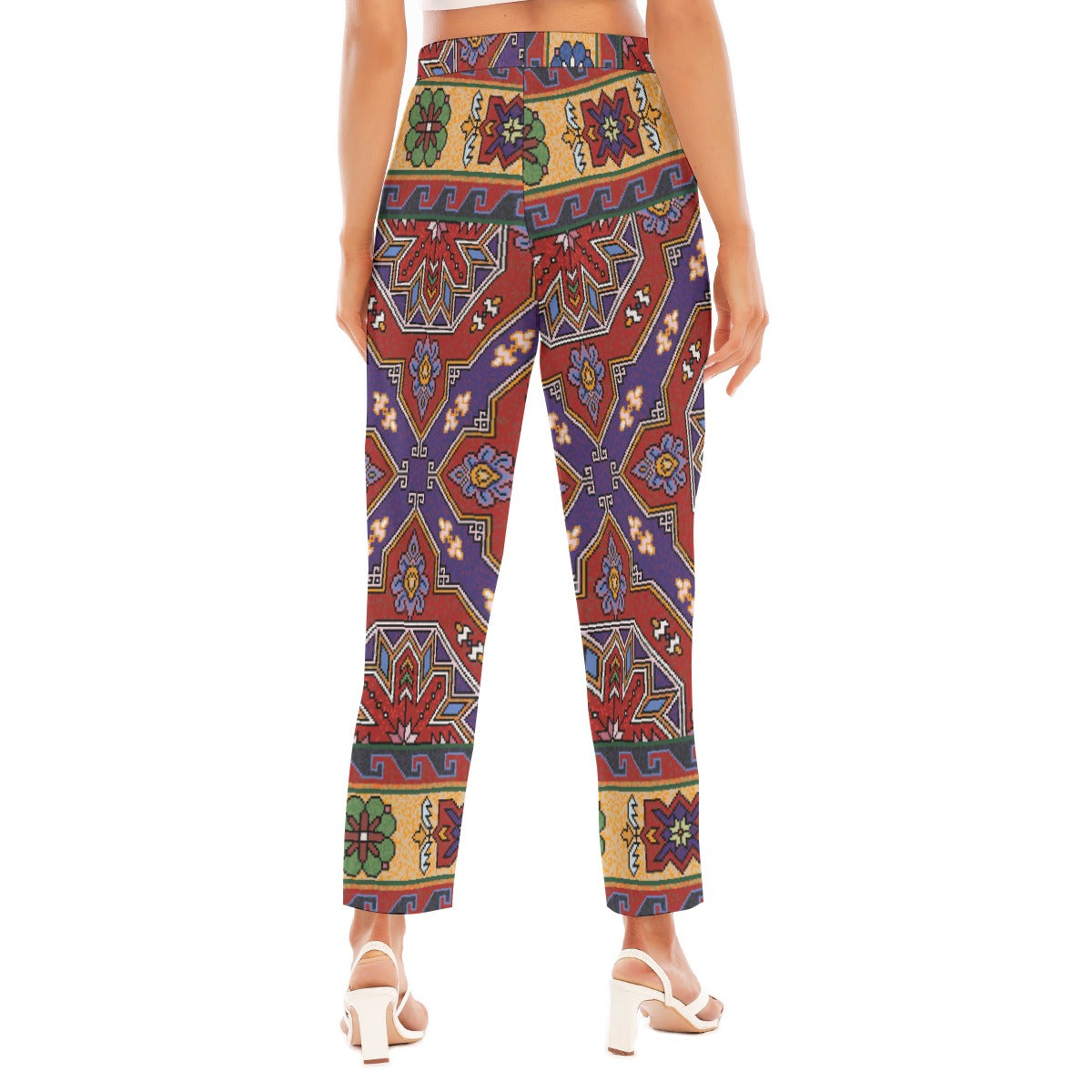 All-Over Print Women's Loose Straight-leg Pants