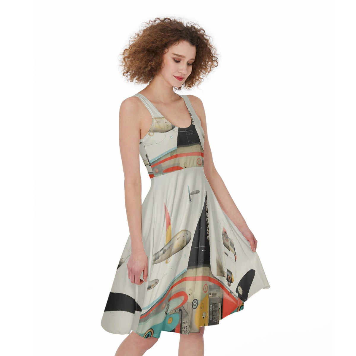 All-Over Print Women's Sleeveless Dress