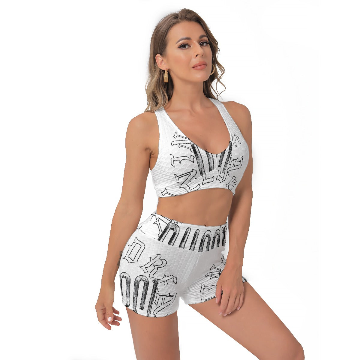 All-Over Print Women's Sports Bra Suit