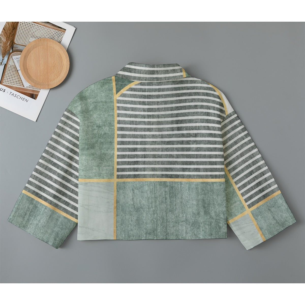 All-Over Print Women's Cropped Jacket | 245GSM Cotton