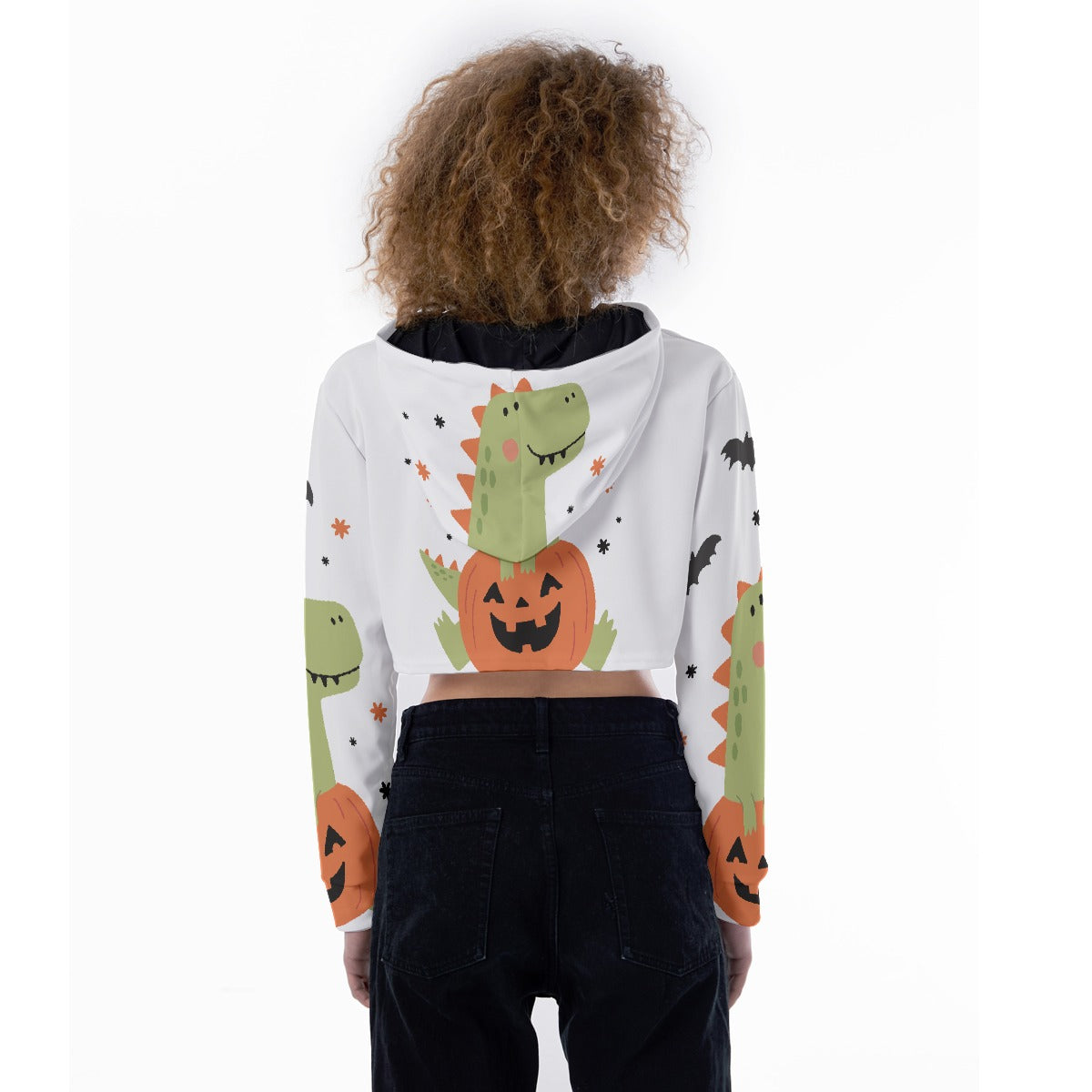 All-Over Print Women's Crop Top Hoodie