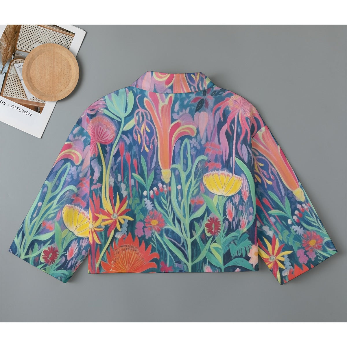All-Over Print Women's Cropped Jacket | 245GSM Cotton