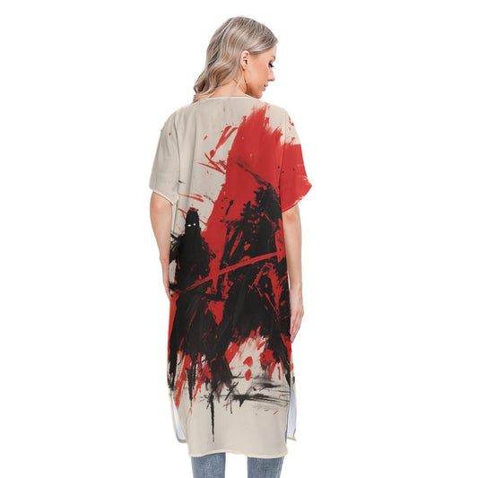 All-Over Print Women's Short Sleeve Cardigan